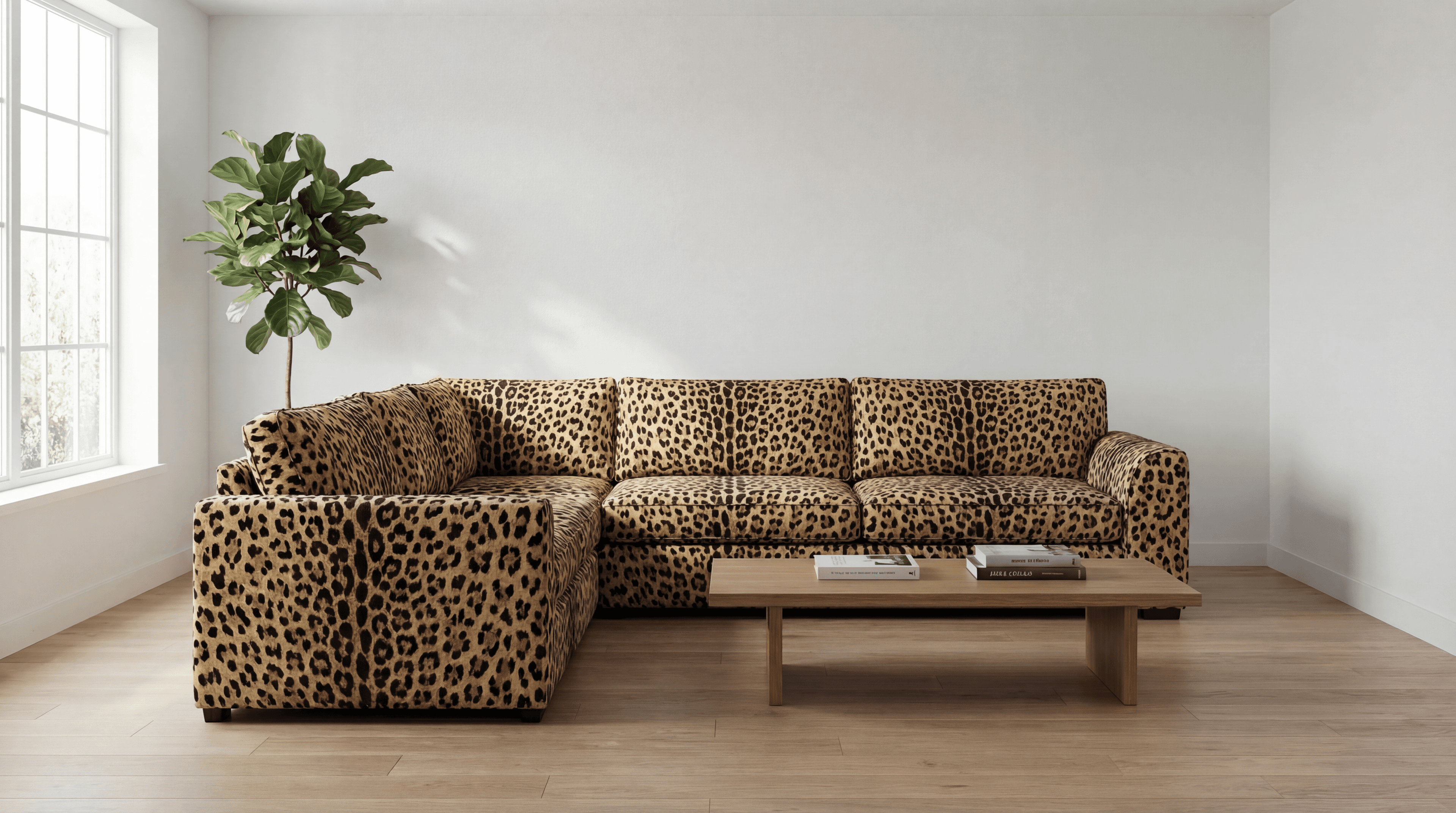 Cheetah pattern sofa
